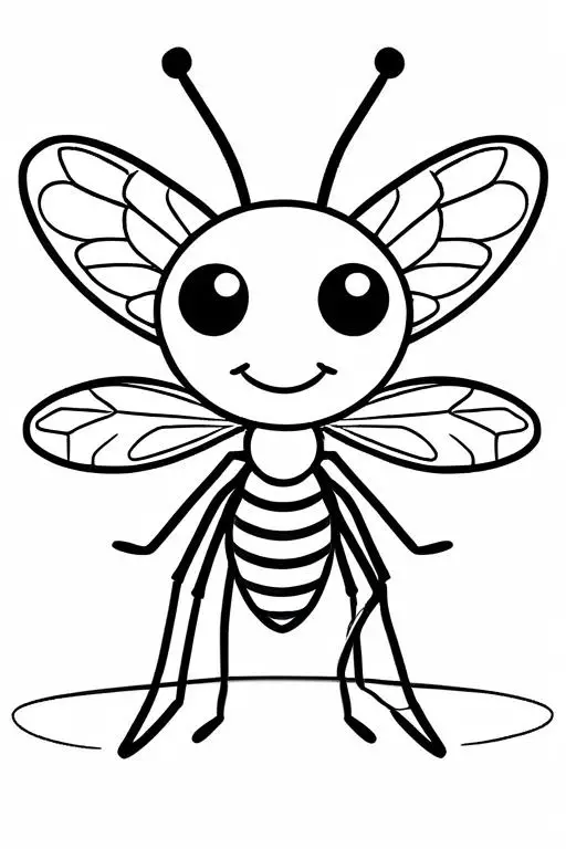 Mosquito Coloring Page 48 for Kids