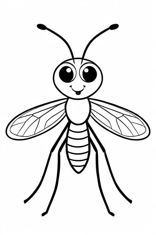 Mosquito Coloring Page 49 for Kids