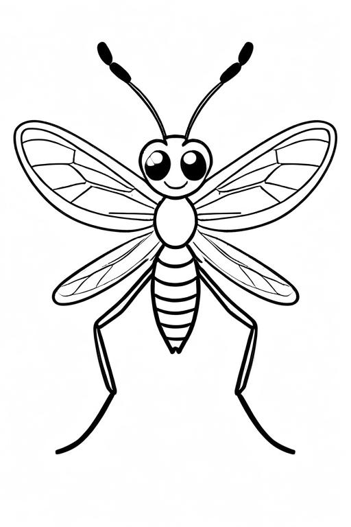 Mosquito Coloring Page 50 for Kids