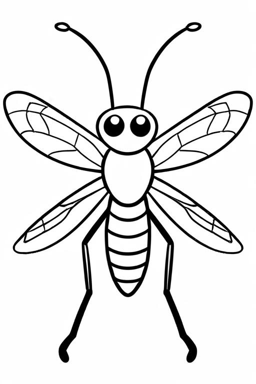 Mosquito Coloring Page 52 for Kids