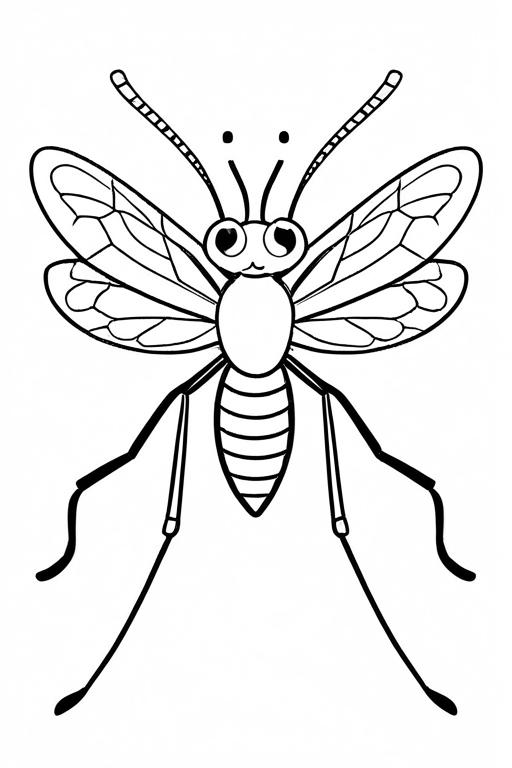 Mosquito Coloring Page 53 for Kids