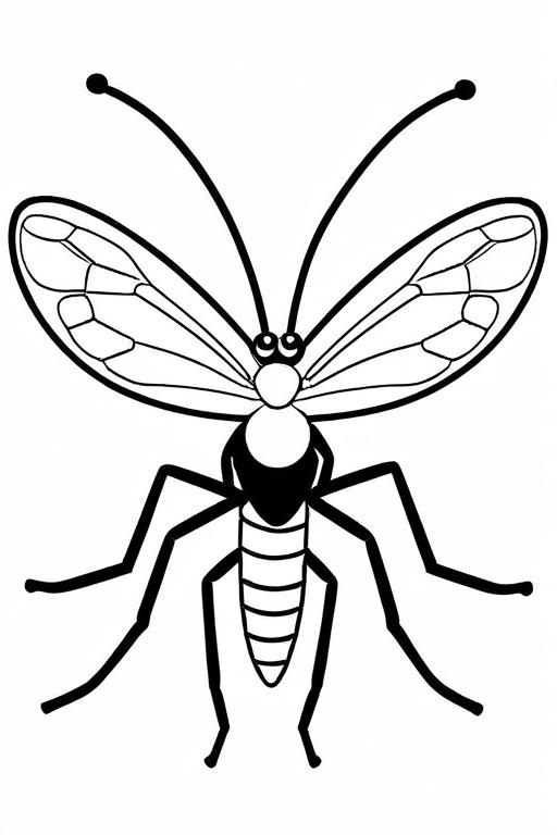 Mosquito Coloring Page 54 for Kids