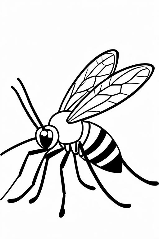 Mosquito Coloring Page 55 for Kids