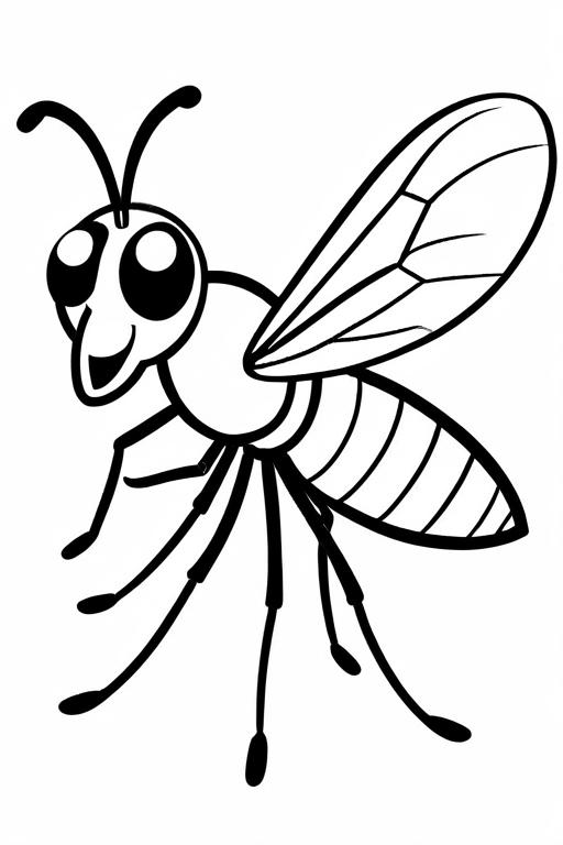 Mosquito Coloring Page 56 for Kids