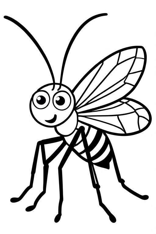 Mosquito Coloring Page 57 for Kids