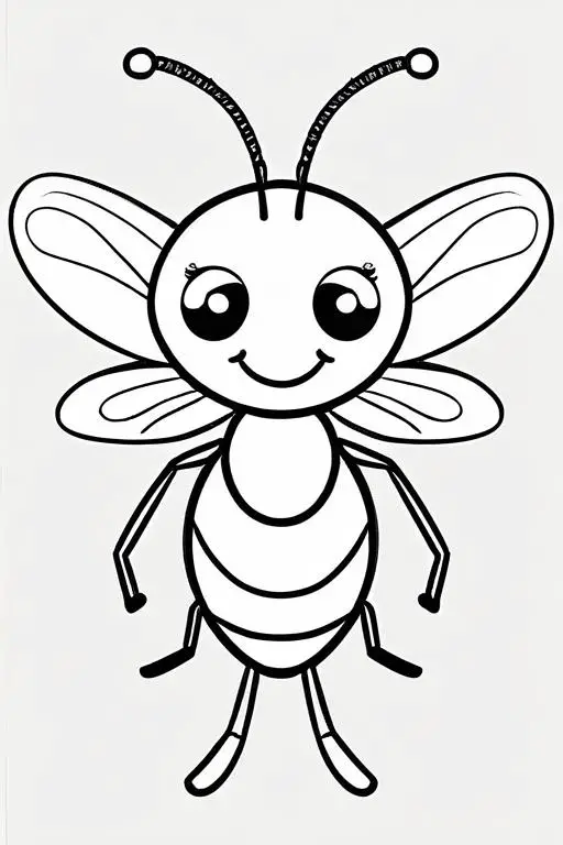 Mosquito Coloring Page 6 for Kids