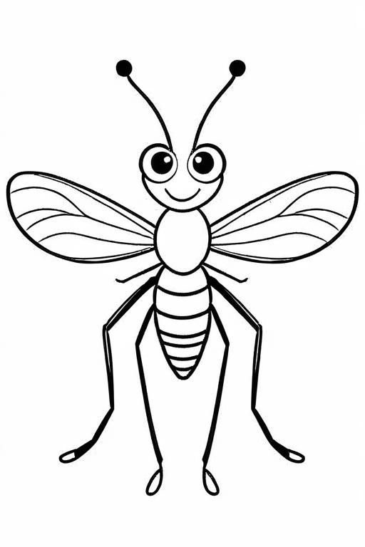 Mosquito Coloring Page 60 for Kids