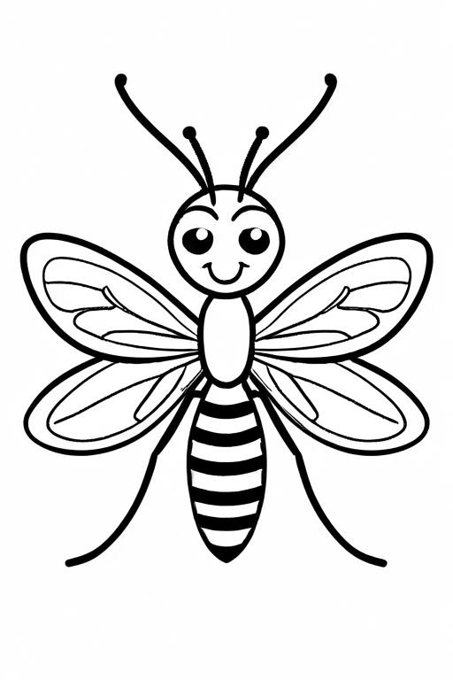 Mosquito Coloring Page 62 for Kids