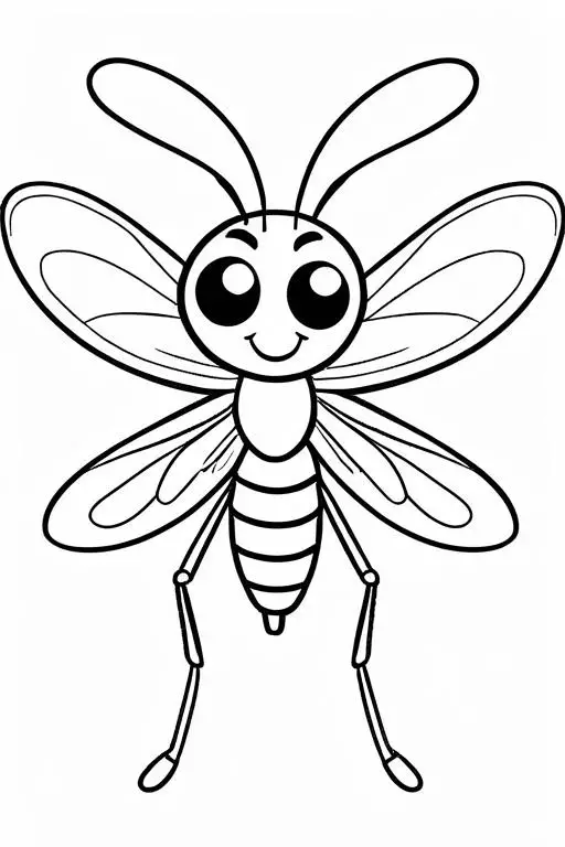 Mosquito Coloring Page 63 for Kids