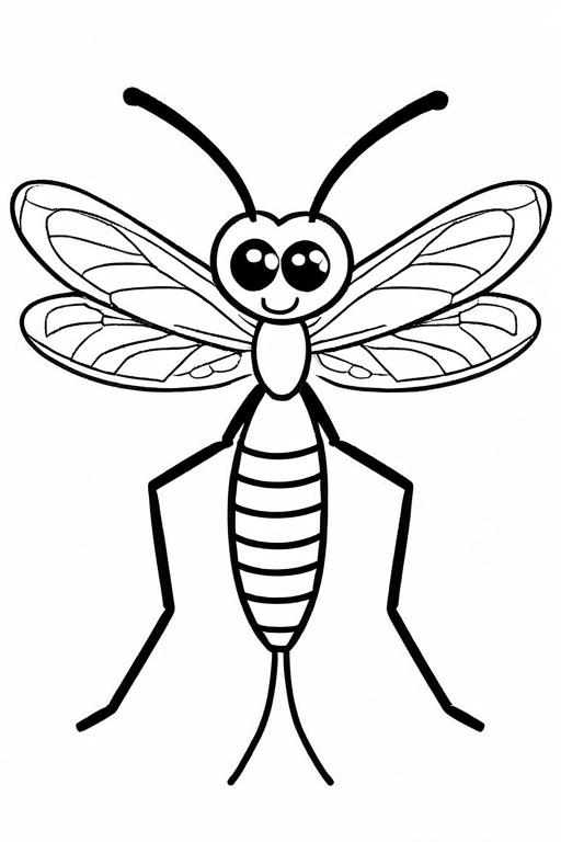 Mosquito Coloring Page 65 for Kids