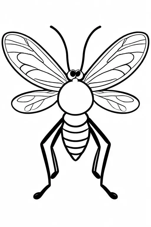 Mosquito Coloring Page 66 for Kids