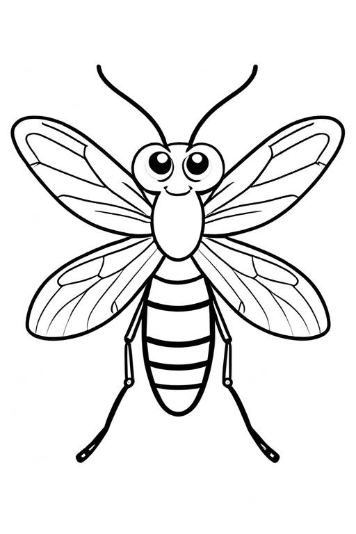 Mosquito Coloring Page 68 for Kids