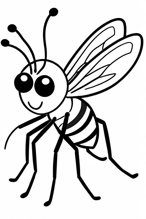 Mosquito Coloring Page 69 for Kids