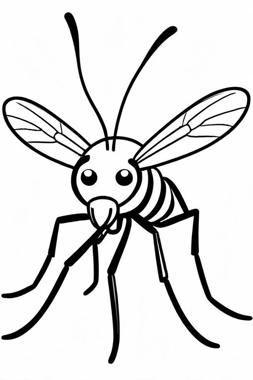 Mosquito Coloring Page 70 for Kids