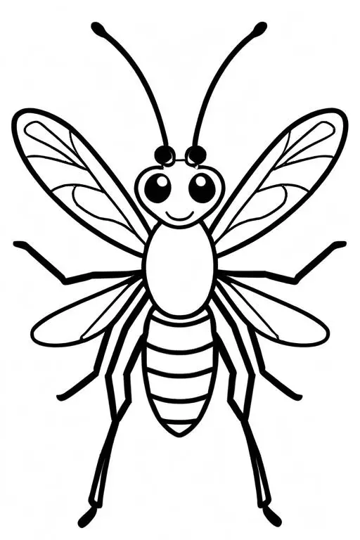 Mosquito Coloring Page 73 for Kids