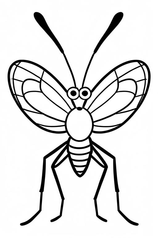 Mosquito Coloring Page 74 for Kids