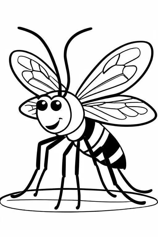 Mosquito Coloring Page 76 for Kids