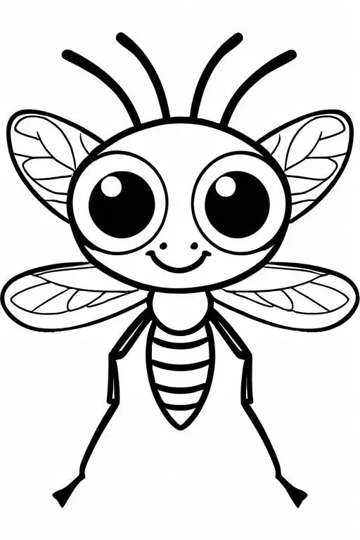 Mosquito Coloring Page 77 for Kids