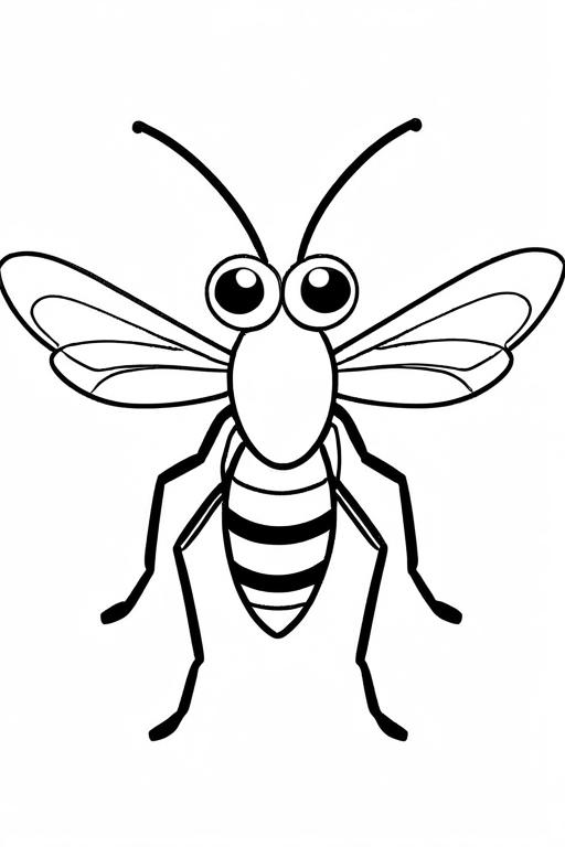 Mosquito Coloring Page 78 for Kids