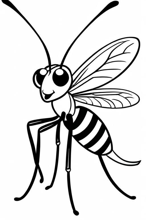 Mosquito Coloring Page 79 for Kids