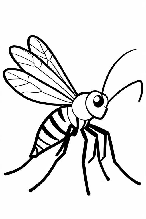 Mosquito Coloring Page 80 for Kids