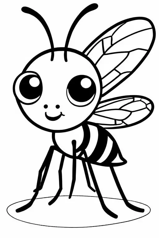 Mosquito Coloring Page 83 for Kids