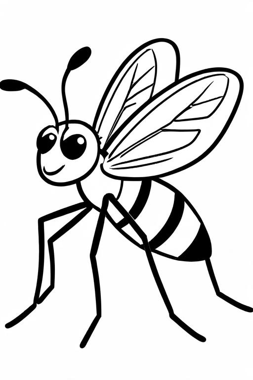 Mosquito Coloring Page 84 for Kids