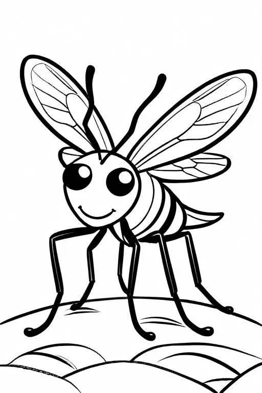 Mosquito Coloring Page 85 for Kids