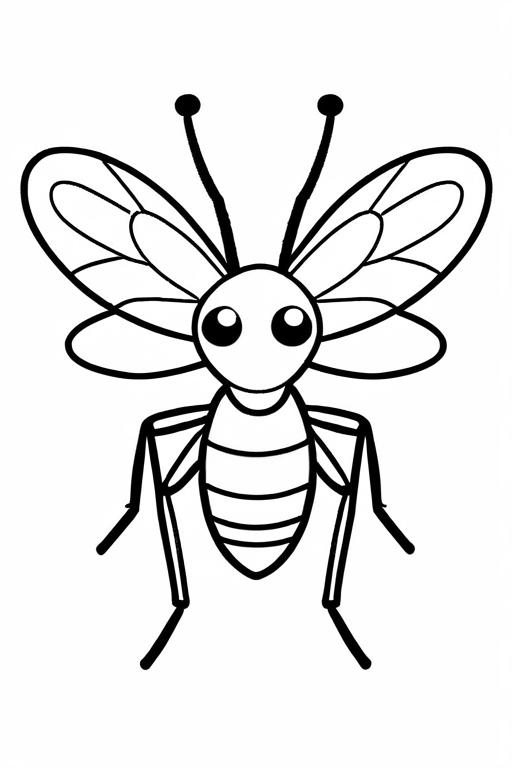 Mosquito Coloring Page 86 for Kids