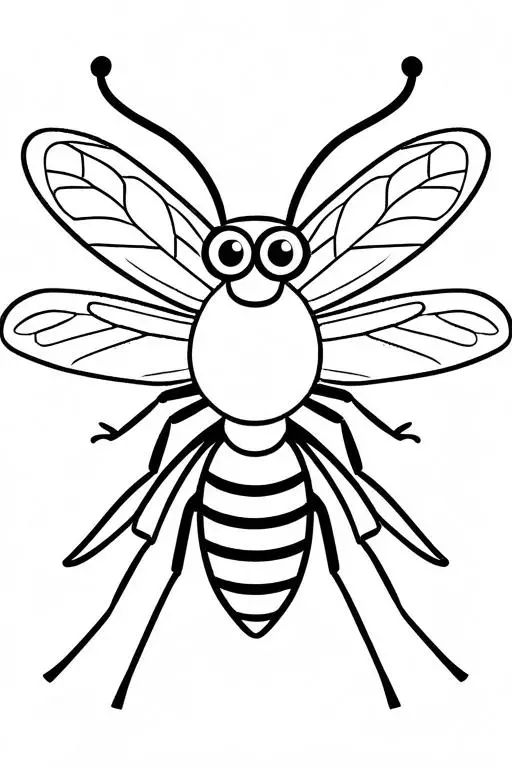 Mosquito Coloring Page 87 for Kids