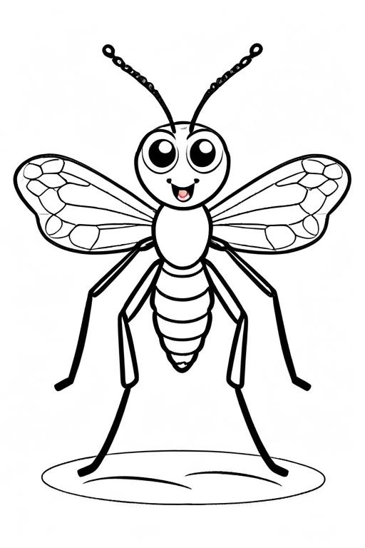 Mosquito Coloring Page 89 for Kids