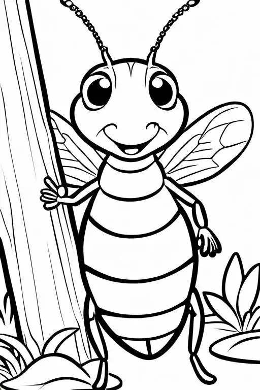 Termite Coloring Page 13 for Kids