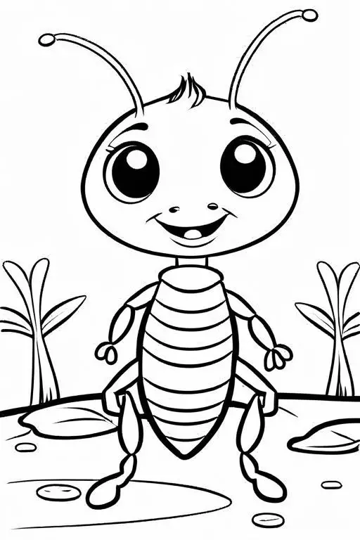 Termite Coloring Page 17 for Kids