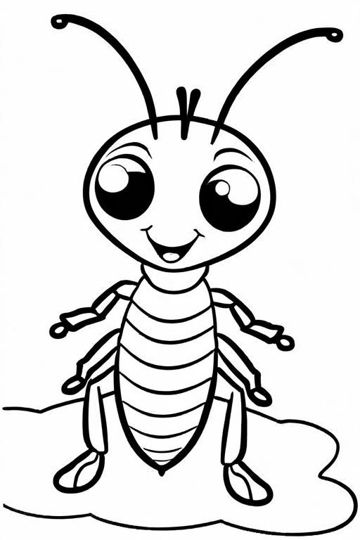 Termite Coloring Page 2 for Kids