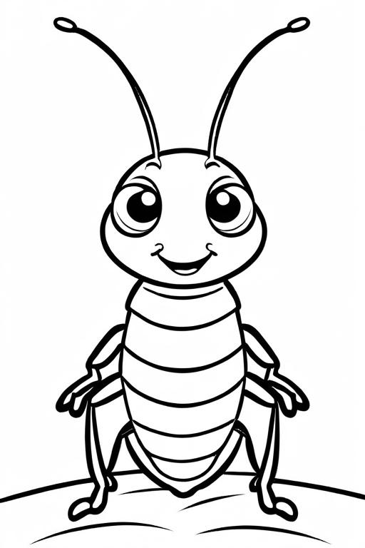 Termite Coloring Page 3 for Kids