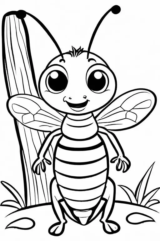 Termite Coloring Page 34 for Kids