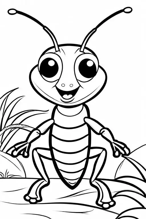 Termite Coloring Page 5 for Kids