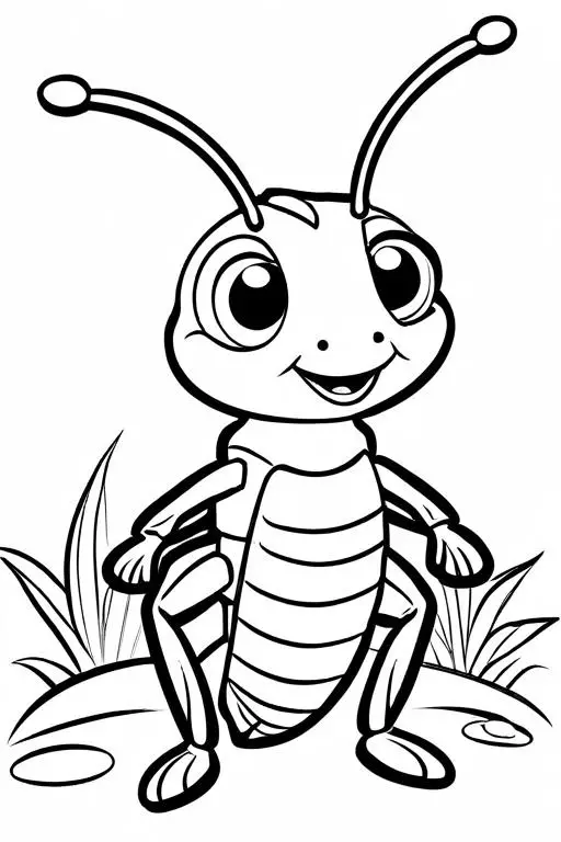 Termite Coloring Page 6 for Kids