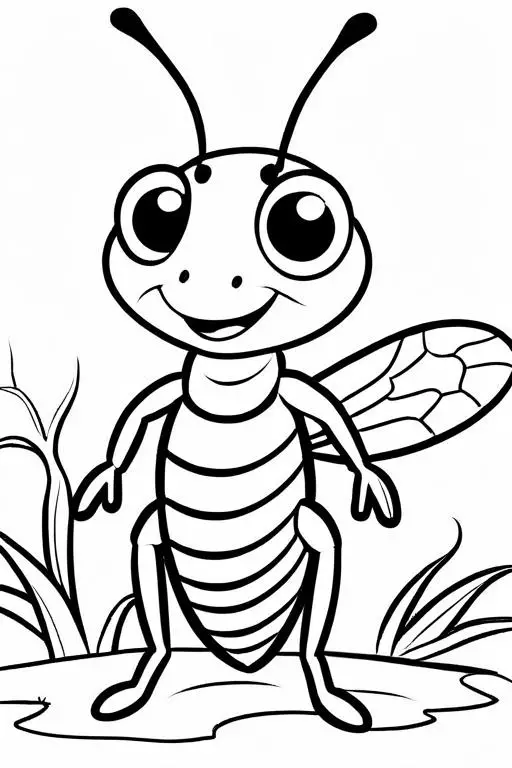 Termite Coloring Page 9 for Kids