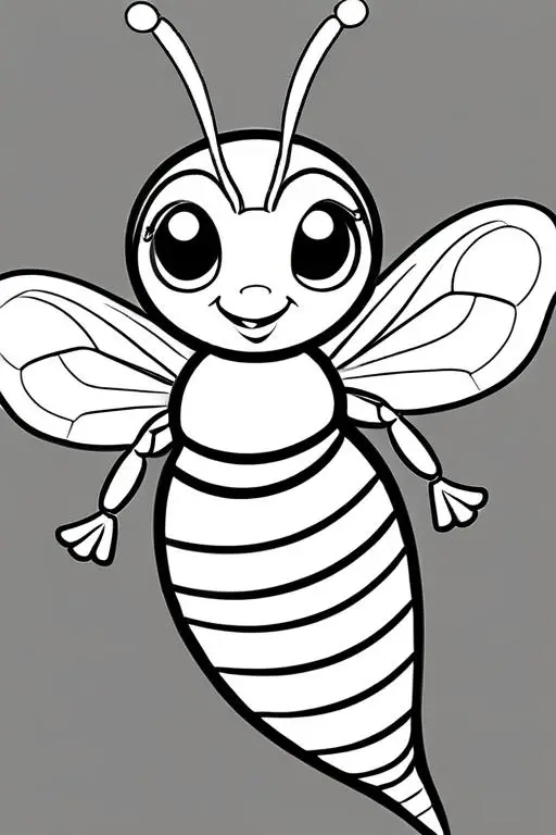 Wasp Coloring Page 13 for Kids