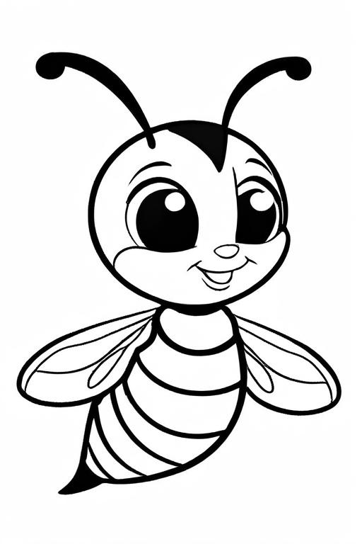 Wasp Coloring Page 29 for Kids