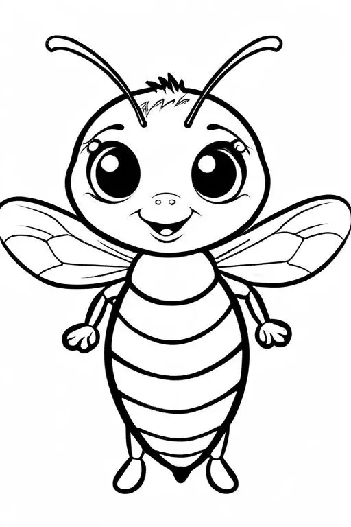 Wasp Coloring Page 47 for Kids