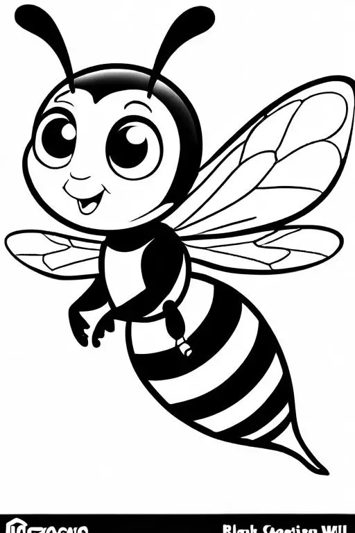 Wasp Coloring Page 50 for Kids