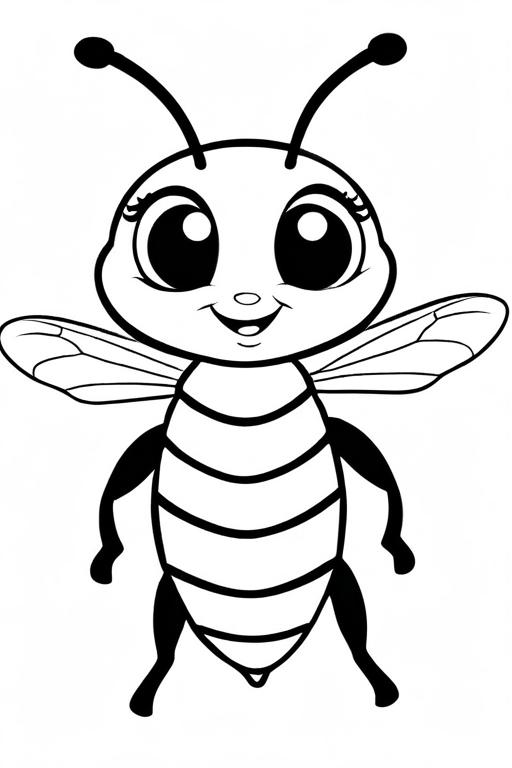 Wasp Coloring Page 51 for Kids