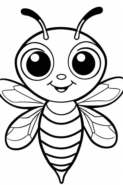 Wasp Coloring Page 55 for Kids