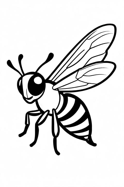 Wasp Coloring Page 57 for Kids