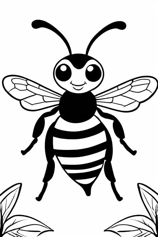 Wasp Coloring Page 59 for Kids