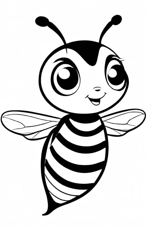 Wasp Coloring Page 68 for Kids