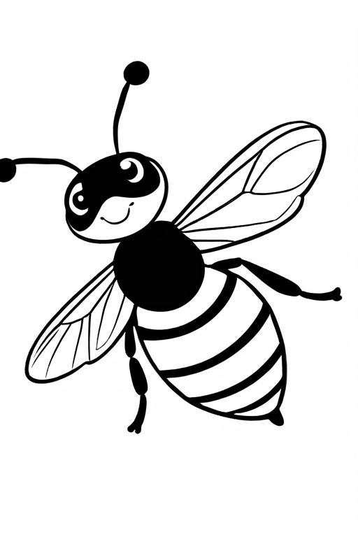 Wasp Coloring Page 69 for Kids