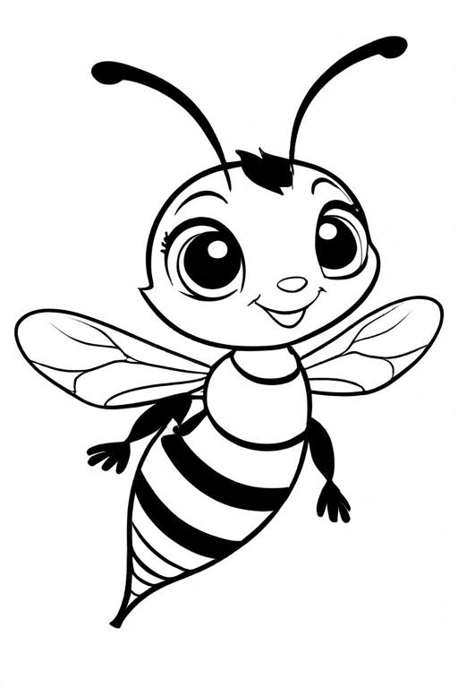 Wasp Coloring Page 71 for Kids